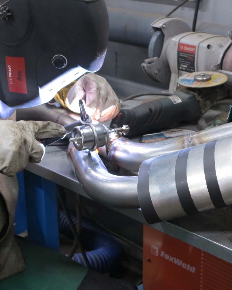 Аргоновая TIG сварка глушителя и выхлопной системы авто в Иваново